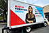 (Passenger side view of the “Ready. Check. Vote.” grassroots tour box truck. Office of the Texas Secretary of State, 09/10/2020)<br /><br />
				
(Imagen de costado derecho de cami&oacuten con anuncios panorámicos de campaña “¿Listo? Verifique ¡Vote!” Oficina de Secretaría del Estado de Texas, 09/10/2020)	