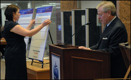 Secretary Steen draws for the ballot order of the November 5, 2013, constitutional amendment election.