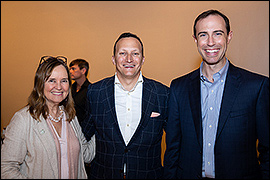 Secretary Whitley poses for a photo with Denise Miller, Connecticut Secretary of State and David Becker, Election Innovation & Research Executive Director