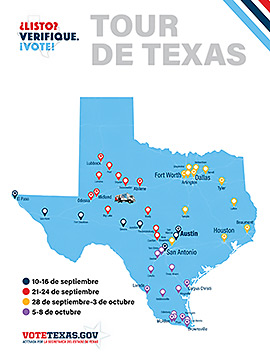 mapa de Texas